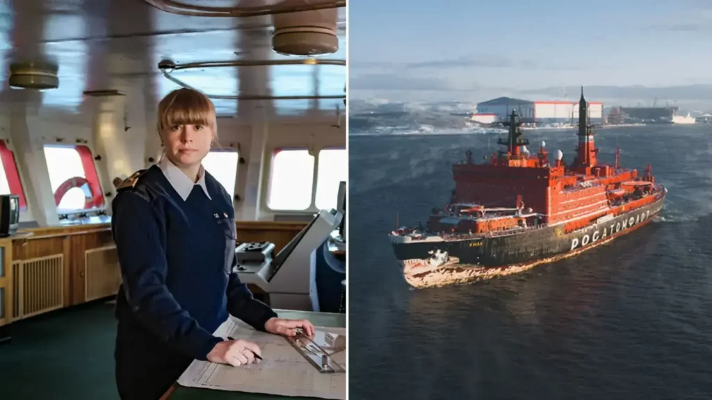Marina Starovoitova, primera mujer capitana de un rompehielos nuclear Rosatom / News Daily 24