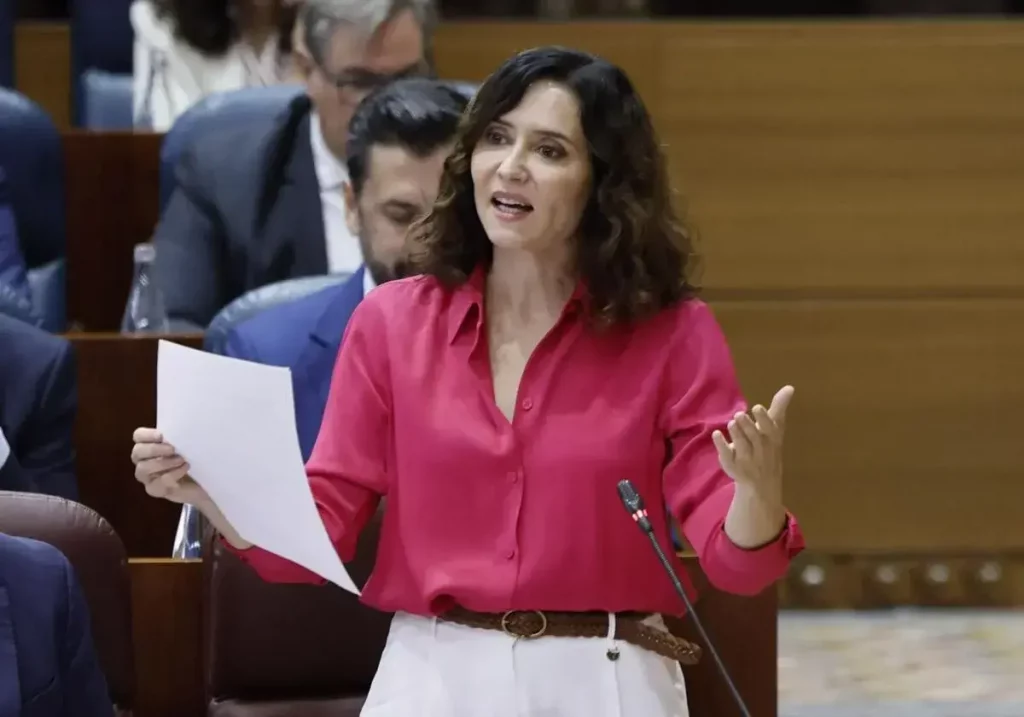 La presidenta de Madrid, Isabel Díaz Ayuso, este jueves. / EFE / La Verdad