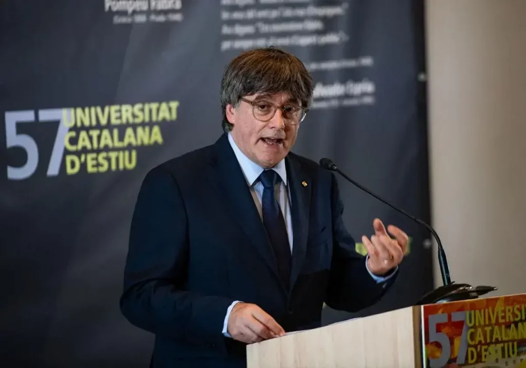 Carles Puigdemont participa en una conferencia. / EP / La Verdad