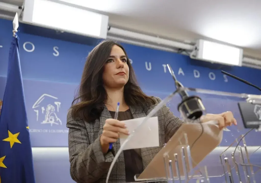 La portavoz de Vox en el Congreso, Pepa Millán