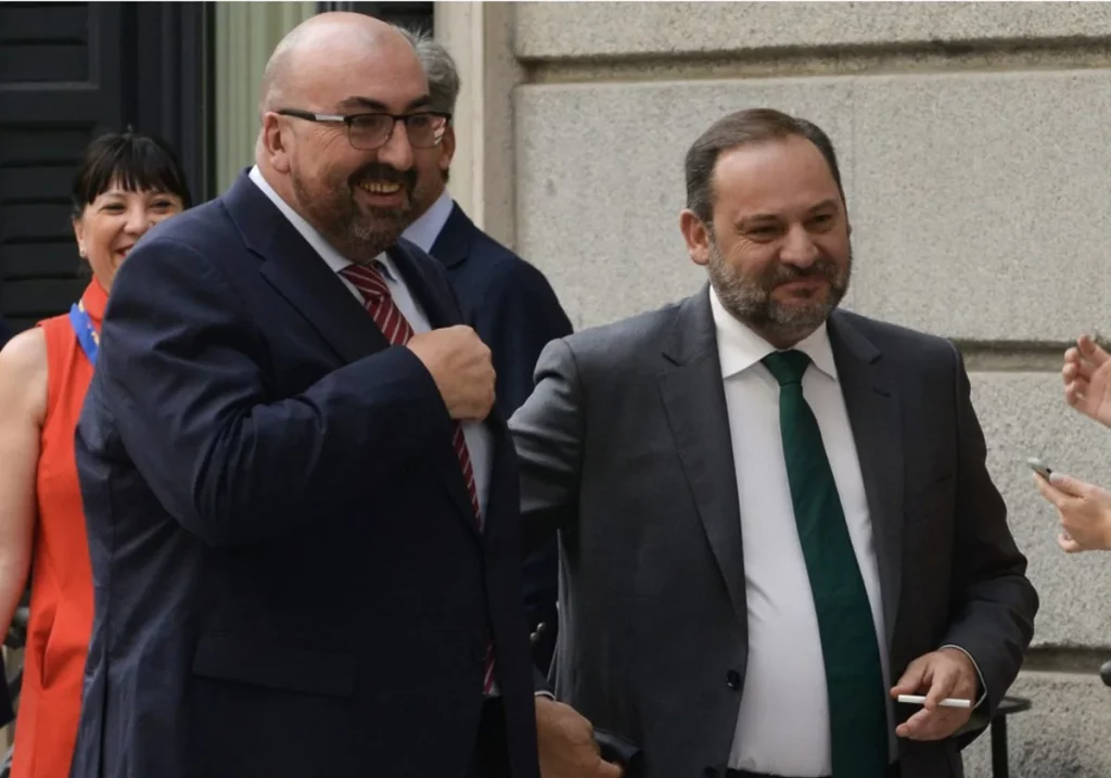 Koldo García y José Luis Ábalos en el Congreso Efe