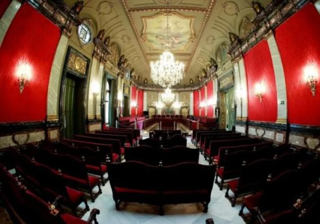 La sala de vistas del Tribunal Supremo vacía Efe