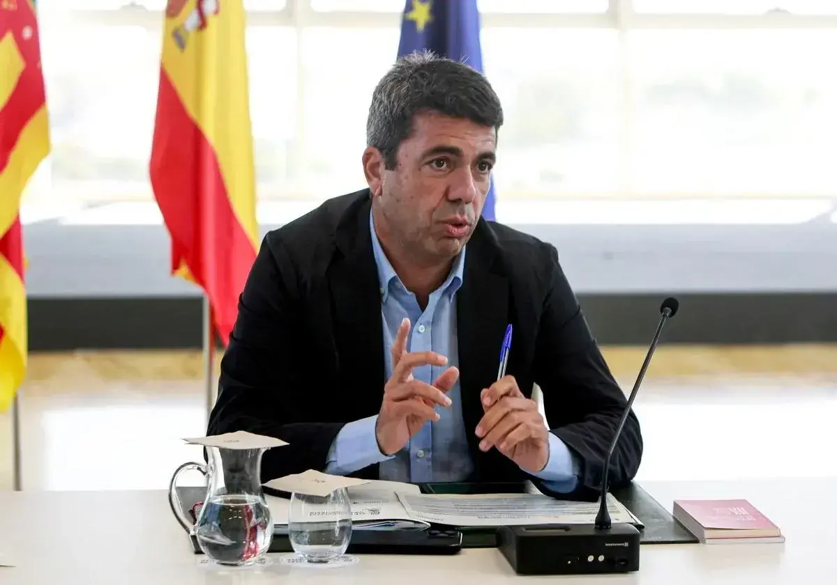 Carlos Mazón, en el último pleno del Consell