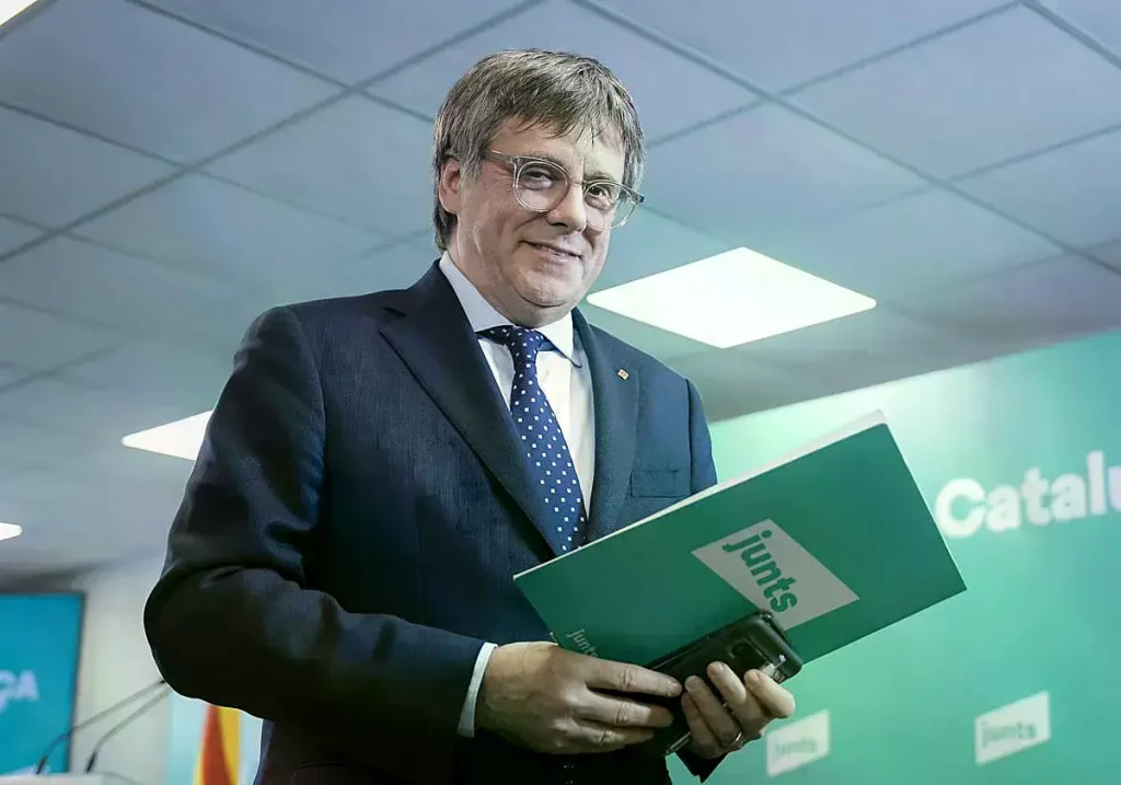 El presidente de JxCat, Carles Puigdemont