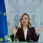 La portavoz del Gobierno, Pilar Alegría, durante su comparecencia