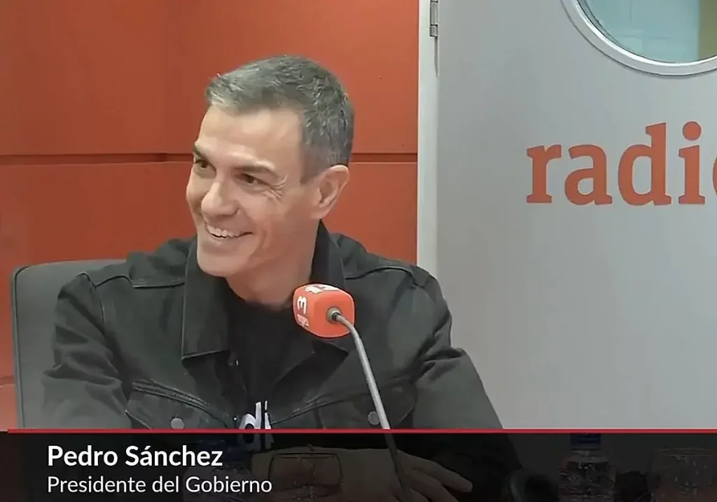 Pedro Sánchez durante su entrevista en Radio 3