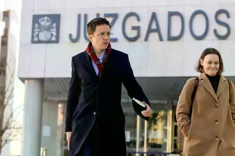 El exdiputado de Sumar y cofundador de Podemos Íñigo Errejón el día de su declaración