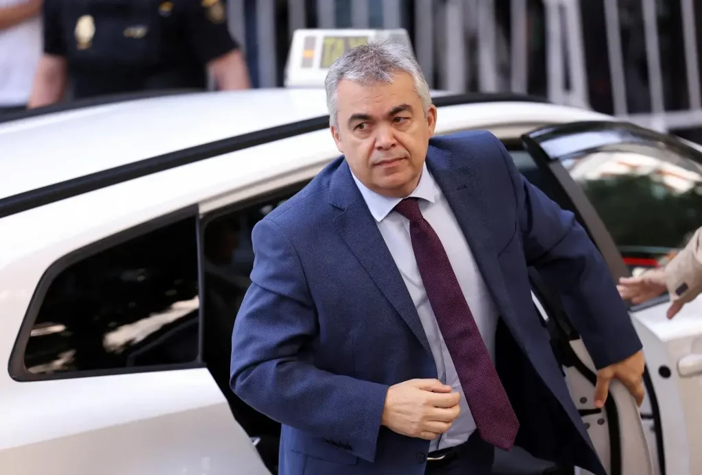 Santos Cerdán el día que fue a declarar al Supremo