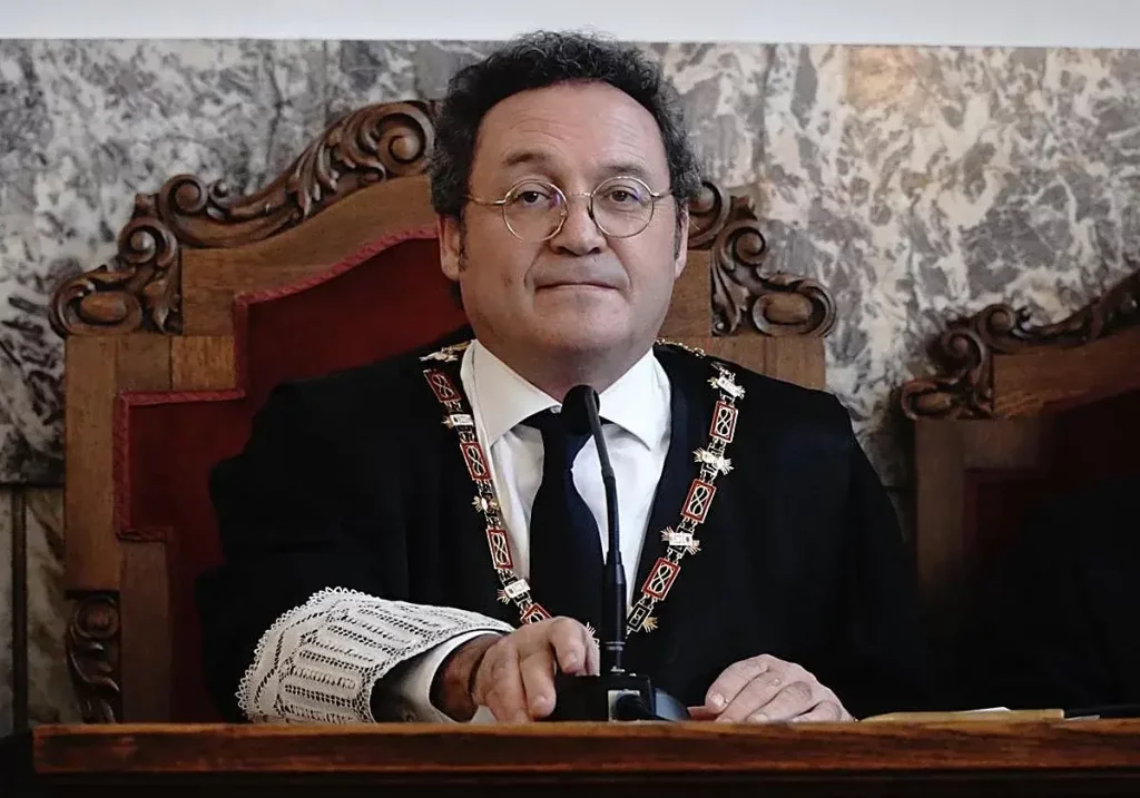 El fiscal general del Estado, Álvaro García Ortiz, durante el juicio en el Tribunal Supremo