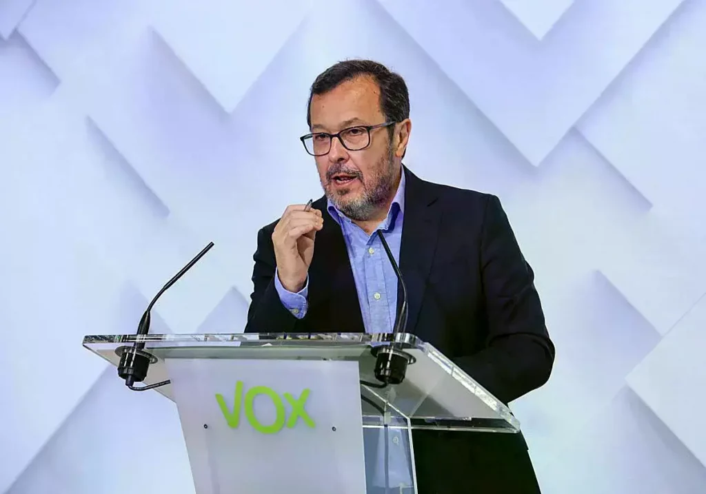 El portavoz nacional de Vox, José Antonio Fúster.