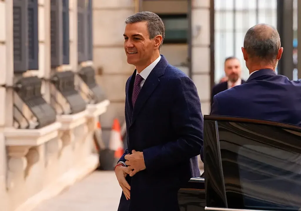 Pedro Sánchez durante la sesión de control en el Congreso de los Diputados.