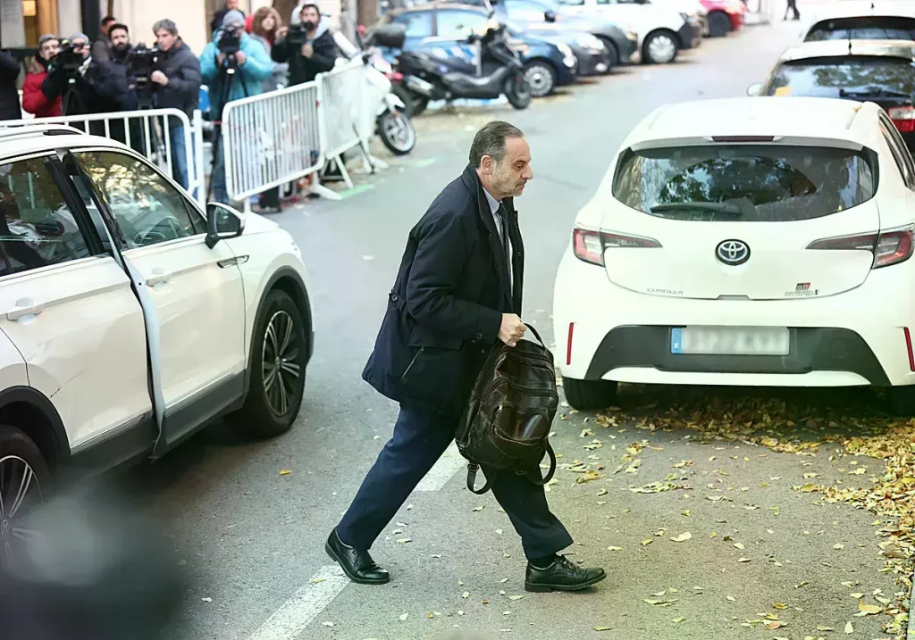 Ábalos durante la vista en el Tribunal Supremo