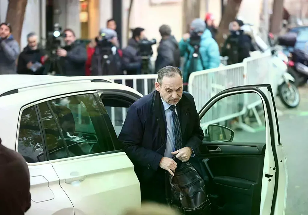 José Luis Ábalos a su llegada al Tribunal Supremo