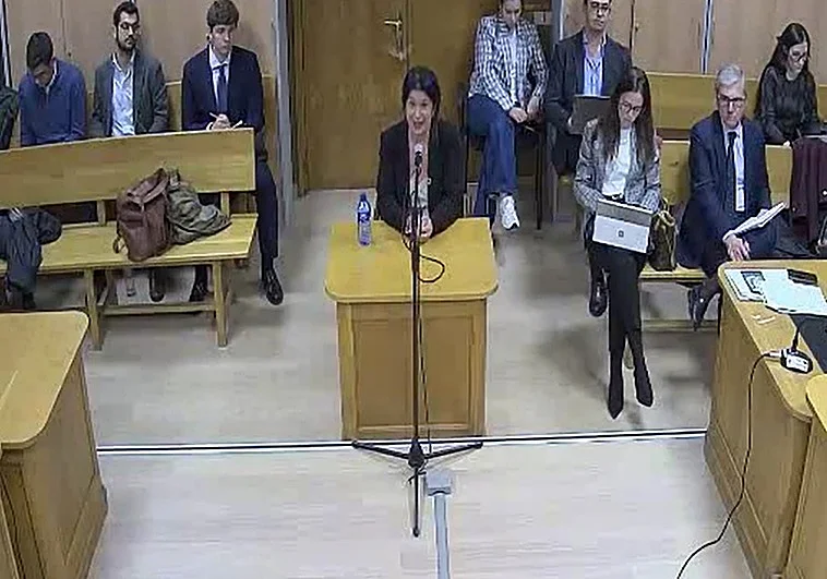 Un fotograma de la declaración de Díez el lunes de la pasada semana R.C.