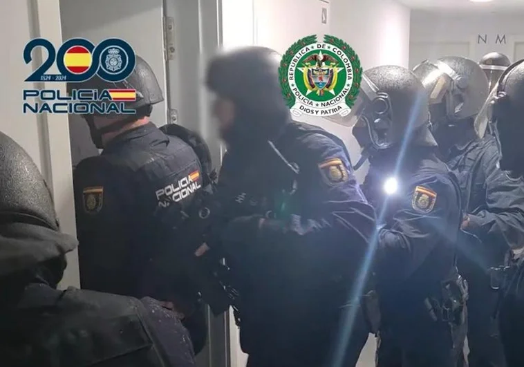 Imagen de uno de los registros de la operación contra el 'Tren de Aragua' Policía Nacional