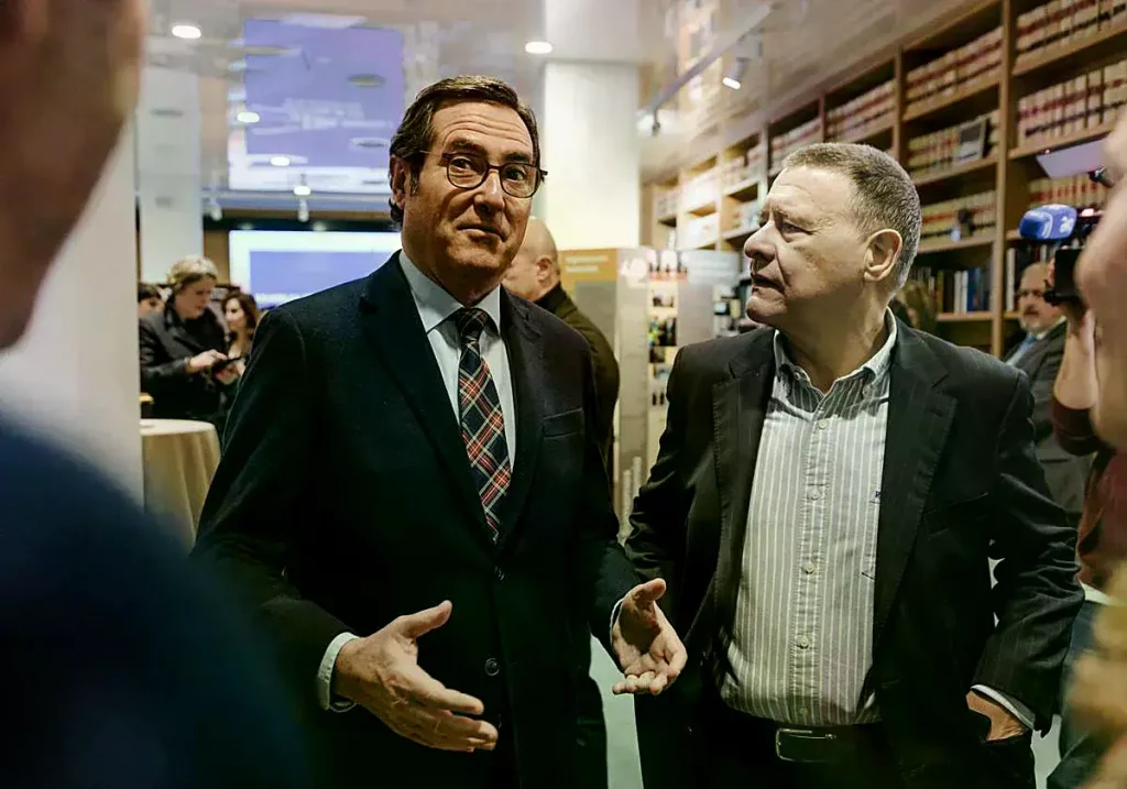Antonio Garamendi y el expresidente de Red Eléctrica, Jordi Sevilla.
