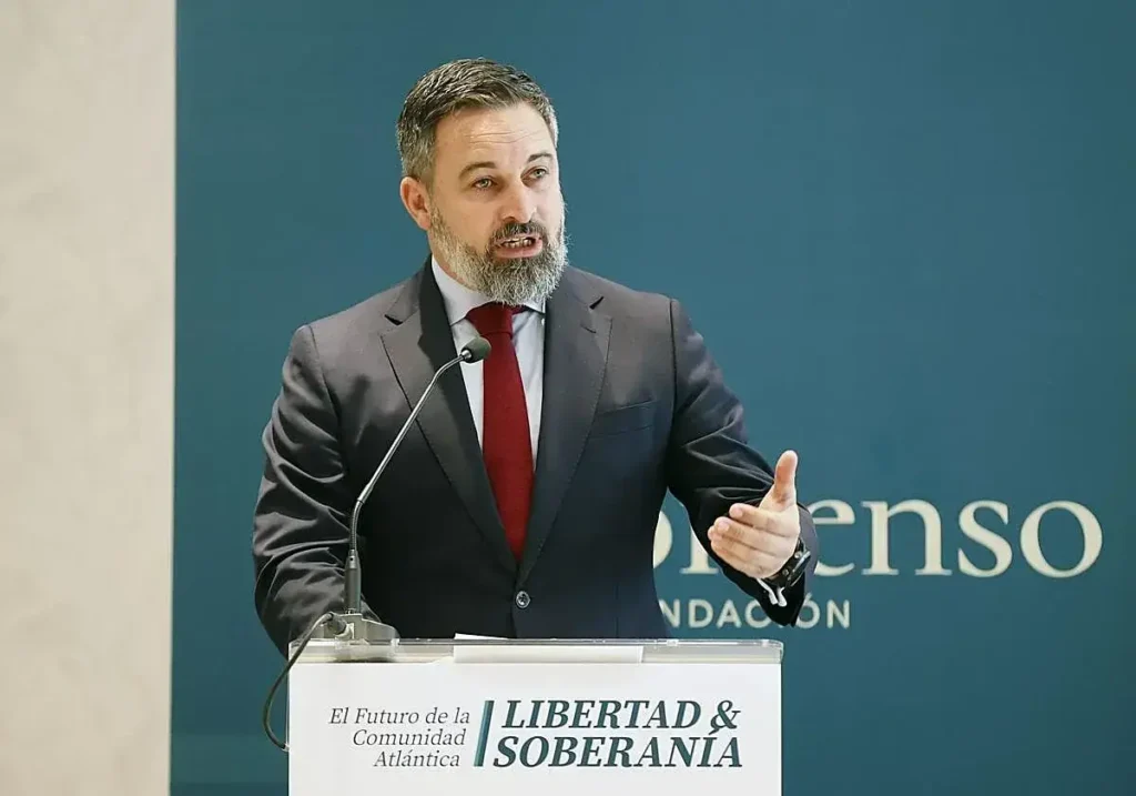 Santiago Abascal, en un acto de Disenso en 2024.