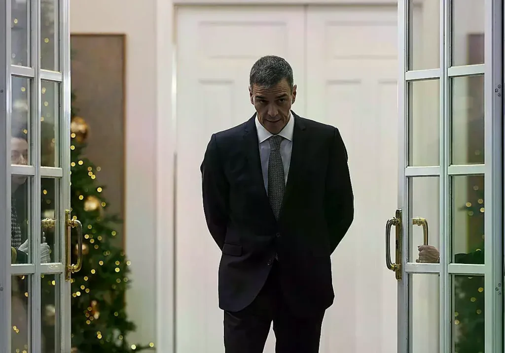 Pedro Sánchez, este miércoles en la Moncloa.