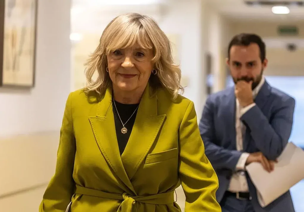 María Caballero, en los pasillos del Senado.