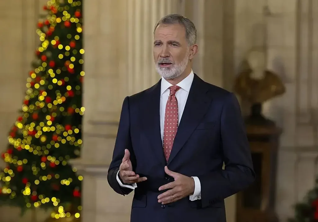 El Rey, durante su discurso de Nochebuena.