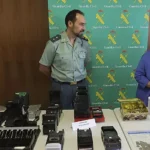 Pedro Merino en una rueda de prensa tras una incautación Efe