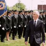 Fernando Grande-Marlaska pasa revista a una formación de la Policía Nacional Efe