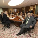 El Pleno del Tribunal Constitucional con el presidente Cándido Conde-Pumpido en primer lugar. R. C.