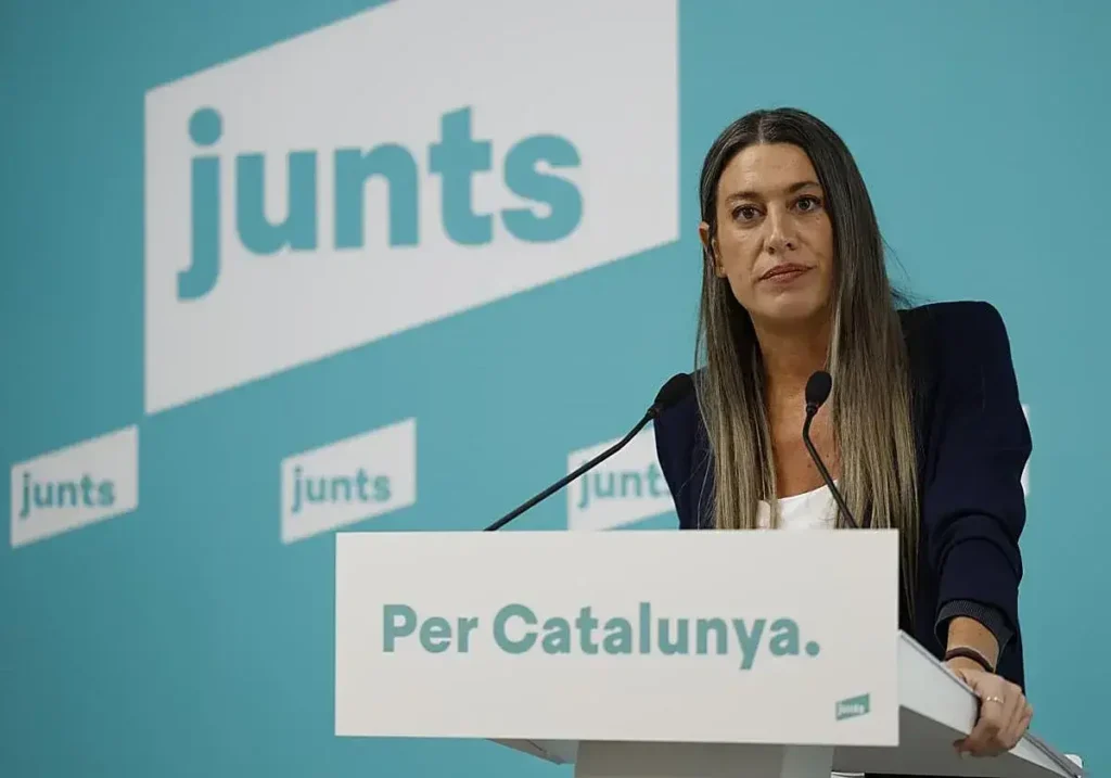 La portavoz de Junts, Miriam Nogueras.