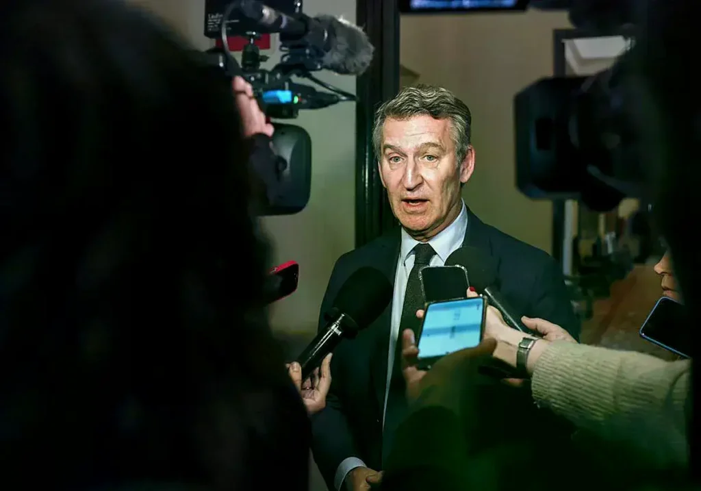 Alberto Núñez Feijóo en el Congreso de los Diputados.