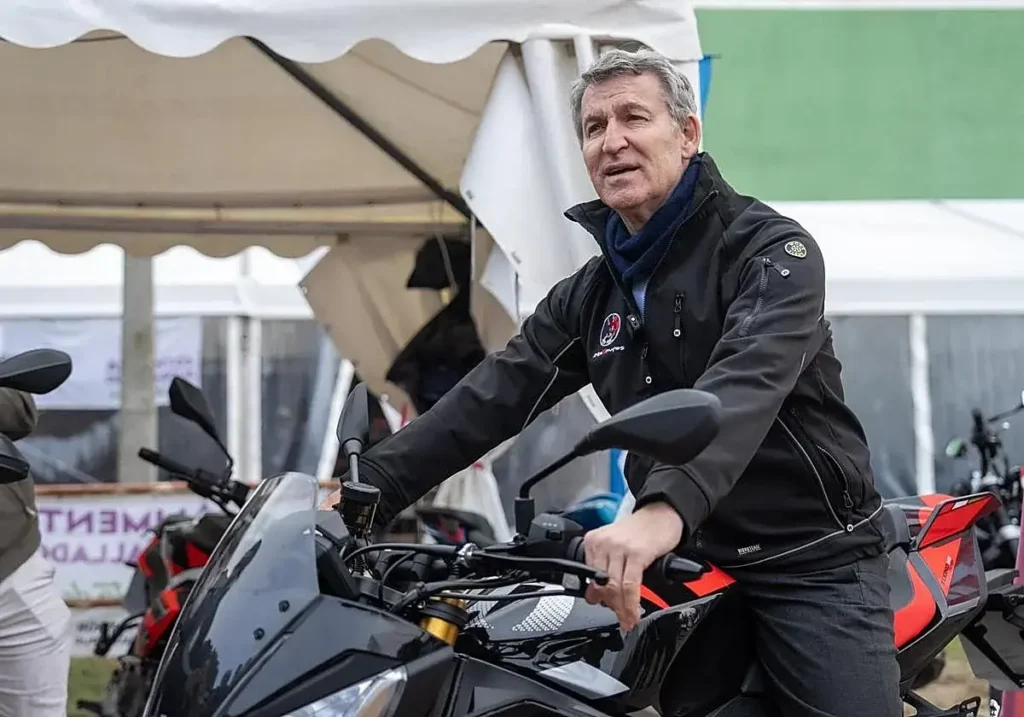 Alberto Núñez Feijóo durante un acto en Tordesillas.