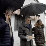 Feijóo, este sábado, durante su visita a Lanave (Huesca).