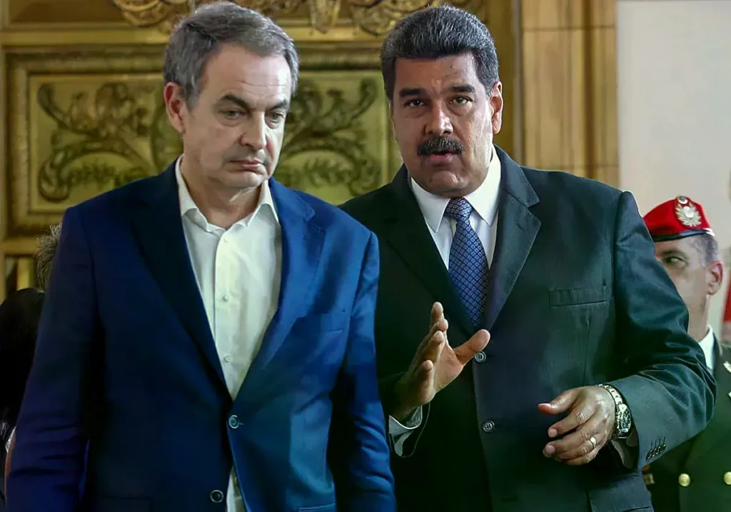Zapatero, durante una reunión con Maduro en mayo de 2018.