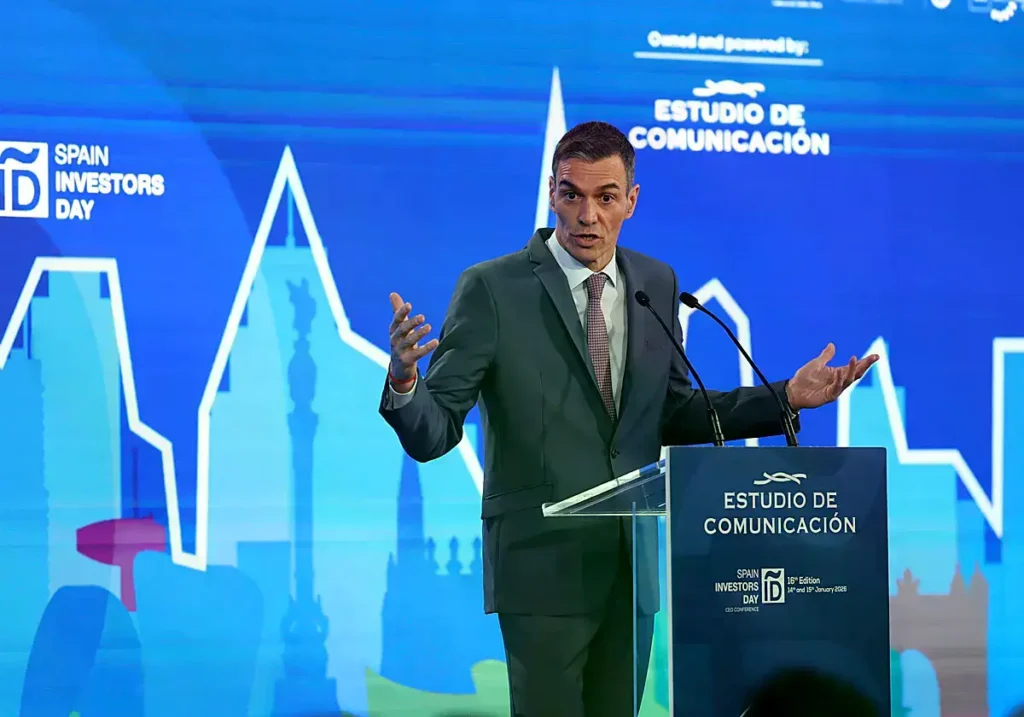 El presidente del Gobierno, Pedro Sánchez, en un acto previo en Madrid.