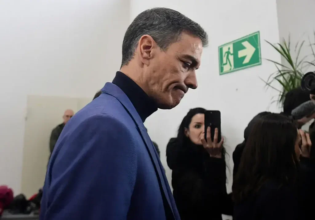 Pedro Sánchez durante una comparecencia previa.