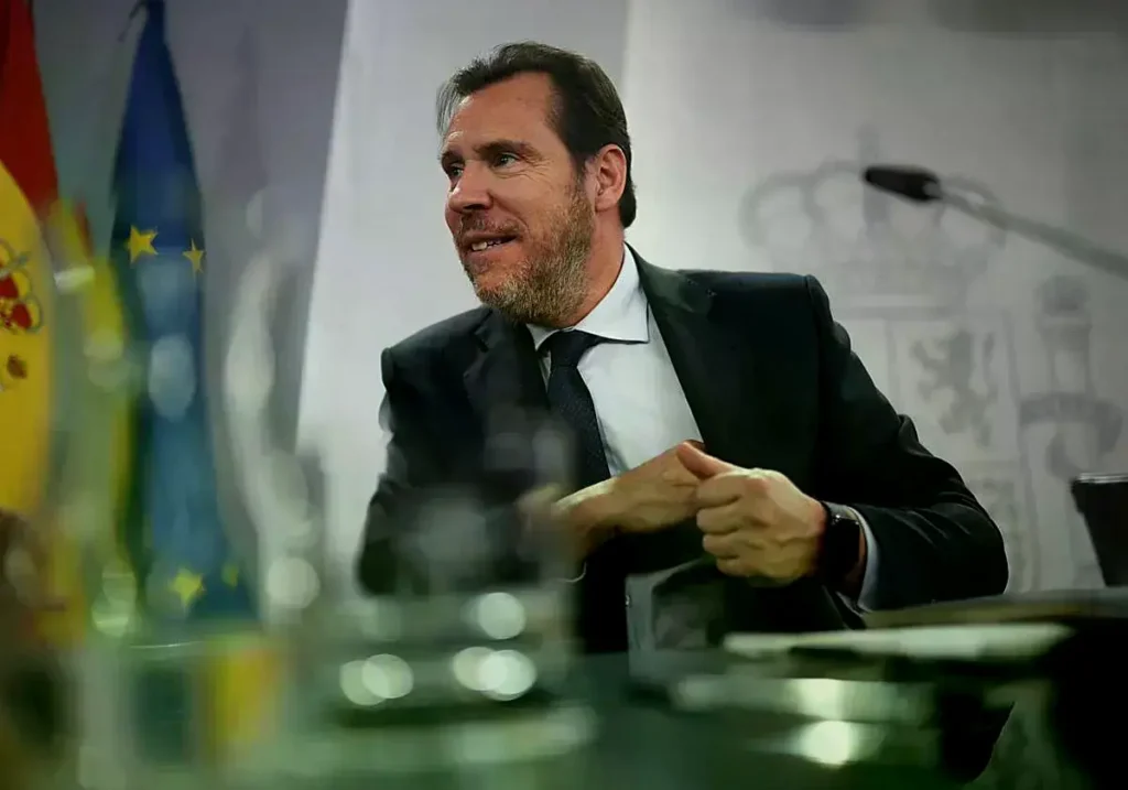 El ministro de Transportes, Óscar Puente, tras el Consejo de Ministros.