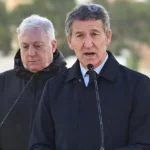 Alberto Núñez Feijóo durante un acto en Figueruelas (Zaragoza).