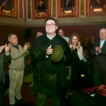 El ex fiscal general del Estado Álvaro García Ortiz, a su llegada al acto.