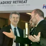 Alberto Núñez Feijóo junto a Manfred Weber en Zagreb