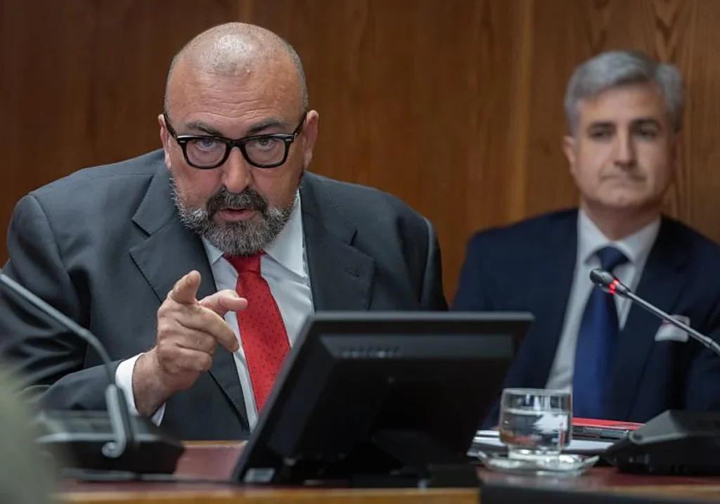Koldo García en su comparecencia en la comisión de investigación del Senado. EFE