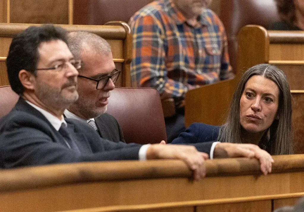 La portavoz de Junts, Míriam Nogueras, en el pleno del Congreso
