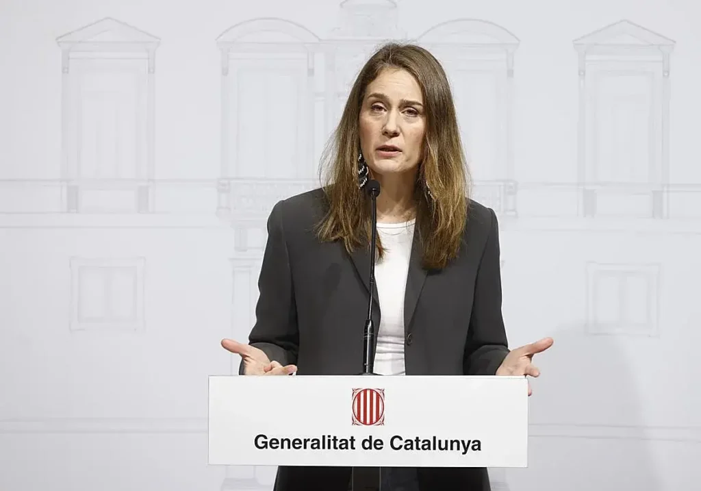 La presidenta de Comuns en el Parlament, Jéssica Albiach.