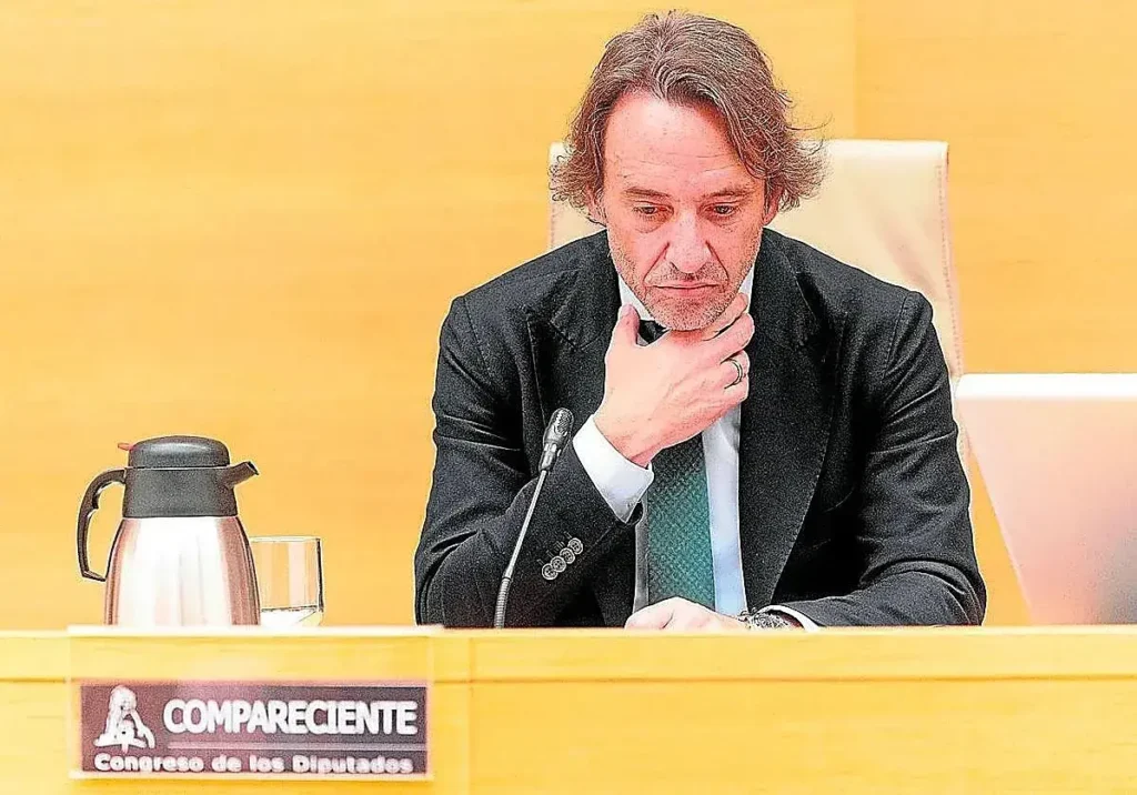José Manuel Cuenca durante su comparecencia en el Congreso de los Diputados.