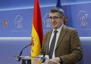 El portavoz del PSOE, Patxi López, en el Congreso de los Diputados.