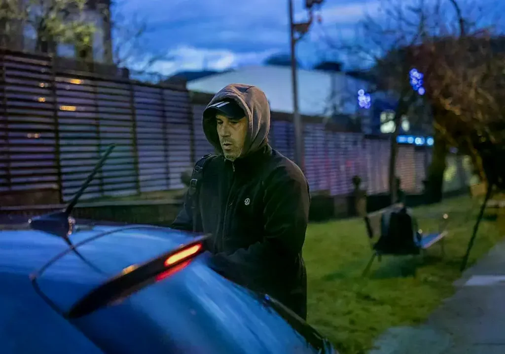 Garikoitz Aspiazu, 'Txeroki', a su salida de la cárcel de Martutene