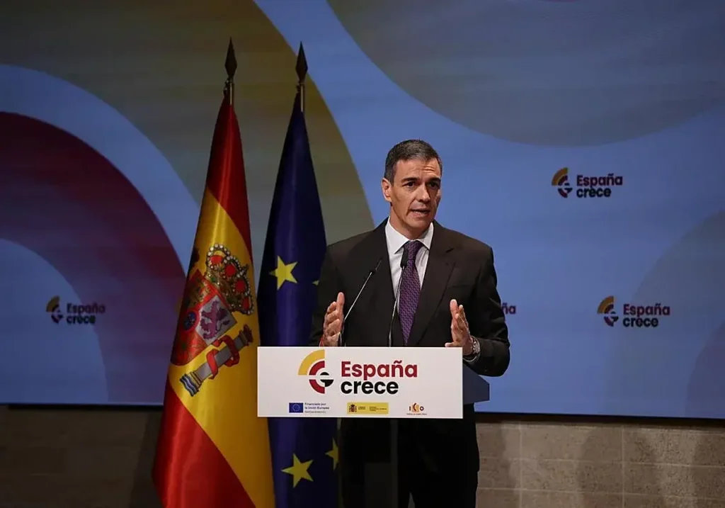 Pedro Sánchez, presidente del Gobierno, en un acto.