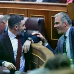 Abascal y Ortega Smith, en el Congreso en octubre de 2024.