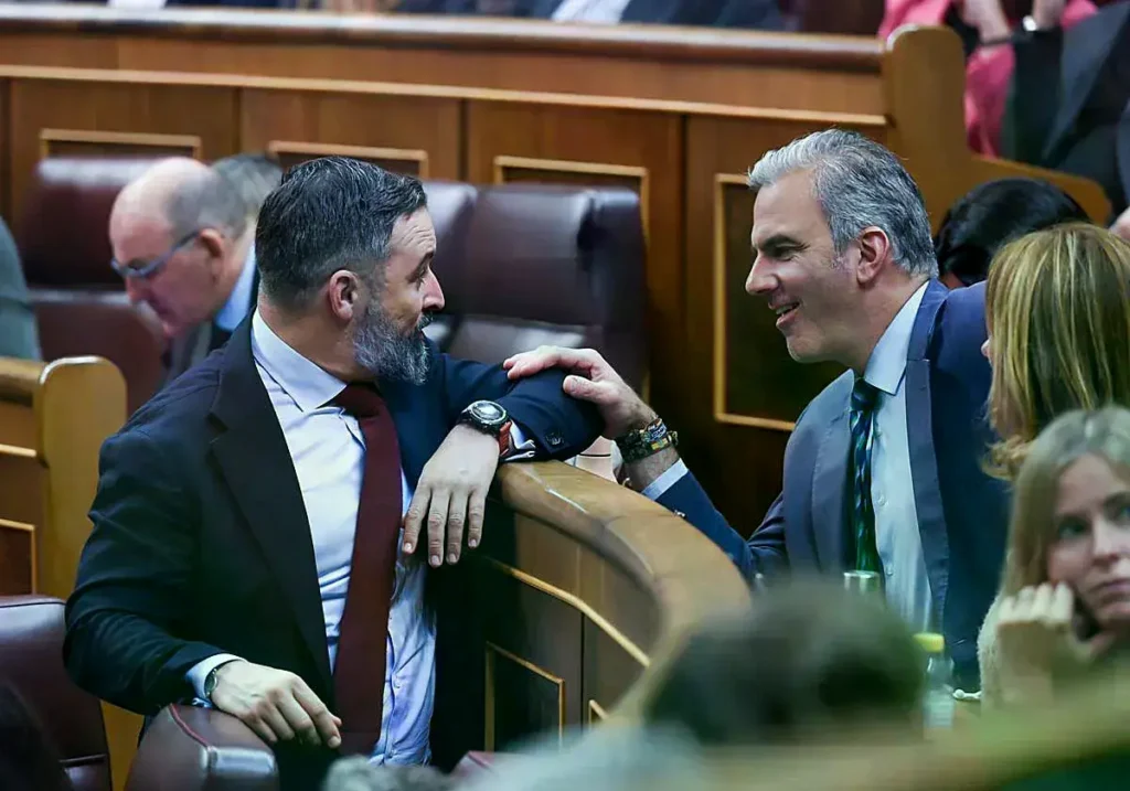 Santiago Abascal y Javier Ortega Smith, en octubre de 2024.