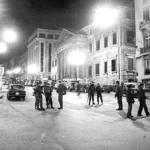 Cuerpos de seguridad a los alrededores del Congreso en el 23-F