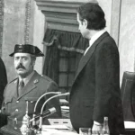 El golpista Antonio Tejero, en el Congreso el 23-F.