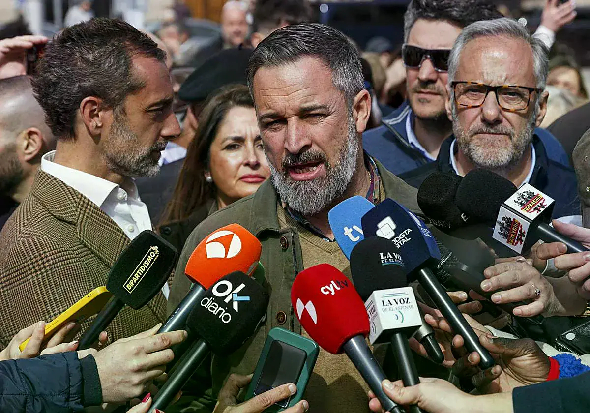 El líder de Vox, Santiago Abascal.